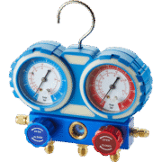 2-WAY MANIFOLD WITH DRY PRESSURE GAUGES