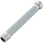 m f stainless steel flexible connections with flat joint insulated