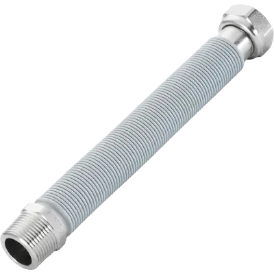 m f stainless steel flexible connections with flat joint insulated