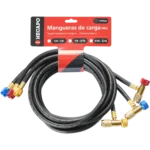 pro charging hose integrated two stage valve