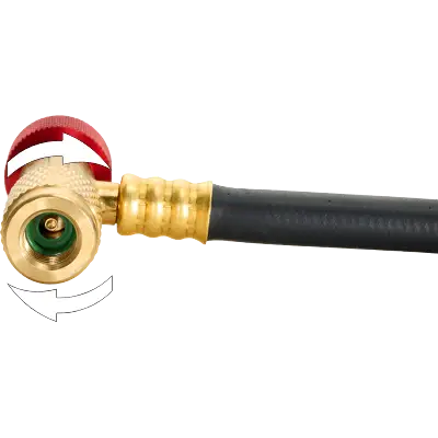 “PRO” Charging hose Integrated Two-Stage Valve pro charging hose integrated two stage valve