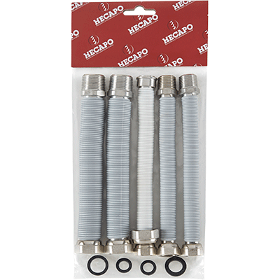 wall boiler connection kit with coating